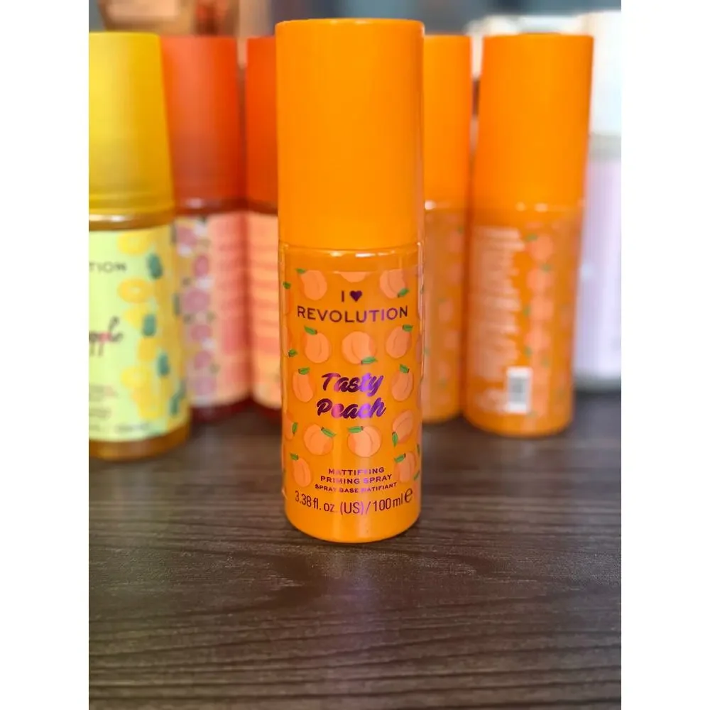 6/$25 I Heart Revolution Tasty Peach Mattifying Priming Spray